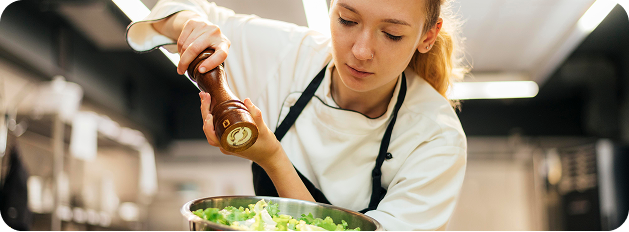 femaleChef-InKitchen